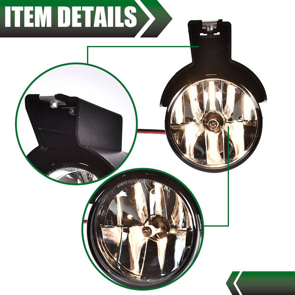 TYC Style Left Front Fog Light With Bulb For 1997-2000 Dodge Dakota & 1998-2000 Durango