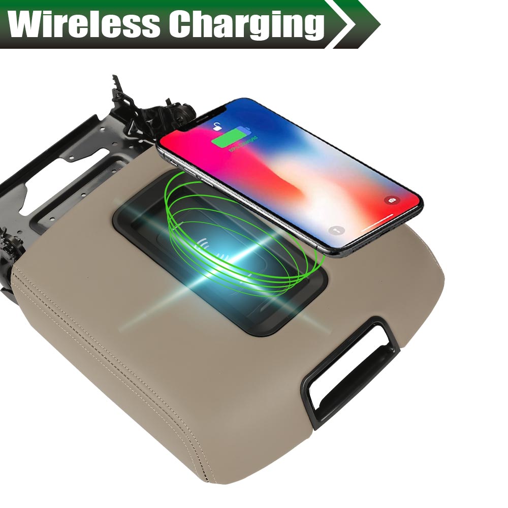PIT66 Center Console Armrest Lid + Wireless Charger Fit For Chevrolet PIT66 Center Console Armrest Lid + Wireless Charger Fit For Chevrolet