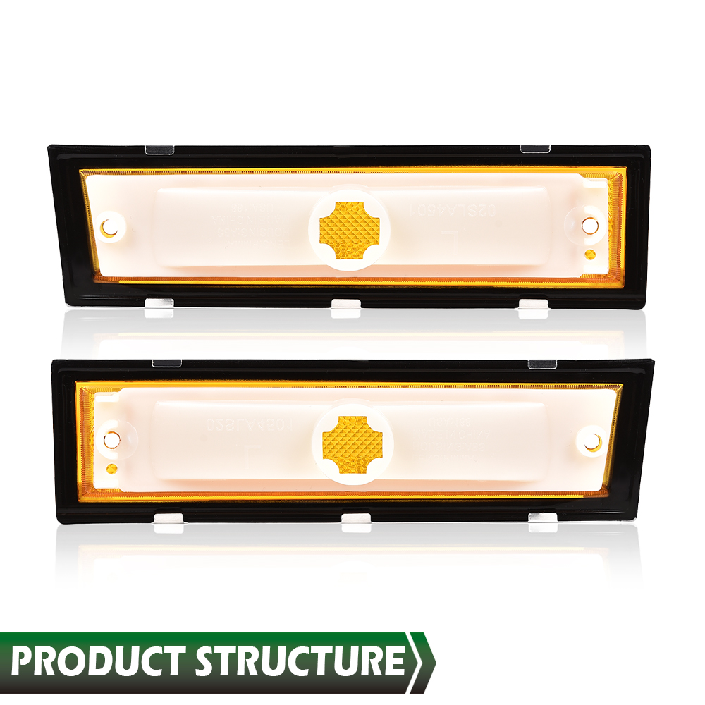 KDM Fender Led Side Marker Light Fit for 1981-1991 Chevy GMC C/K